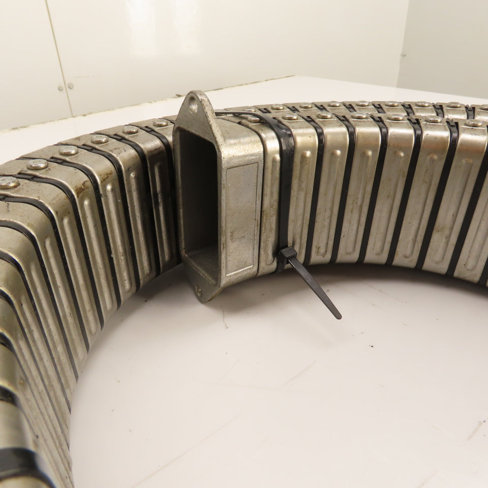 Kabelschlepp Enclosed Stainless Steel Cable Carrier Chain 6' L x 2.9" x 1.5" ID