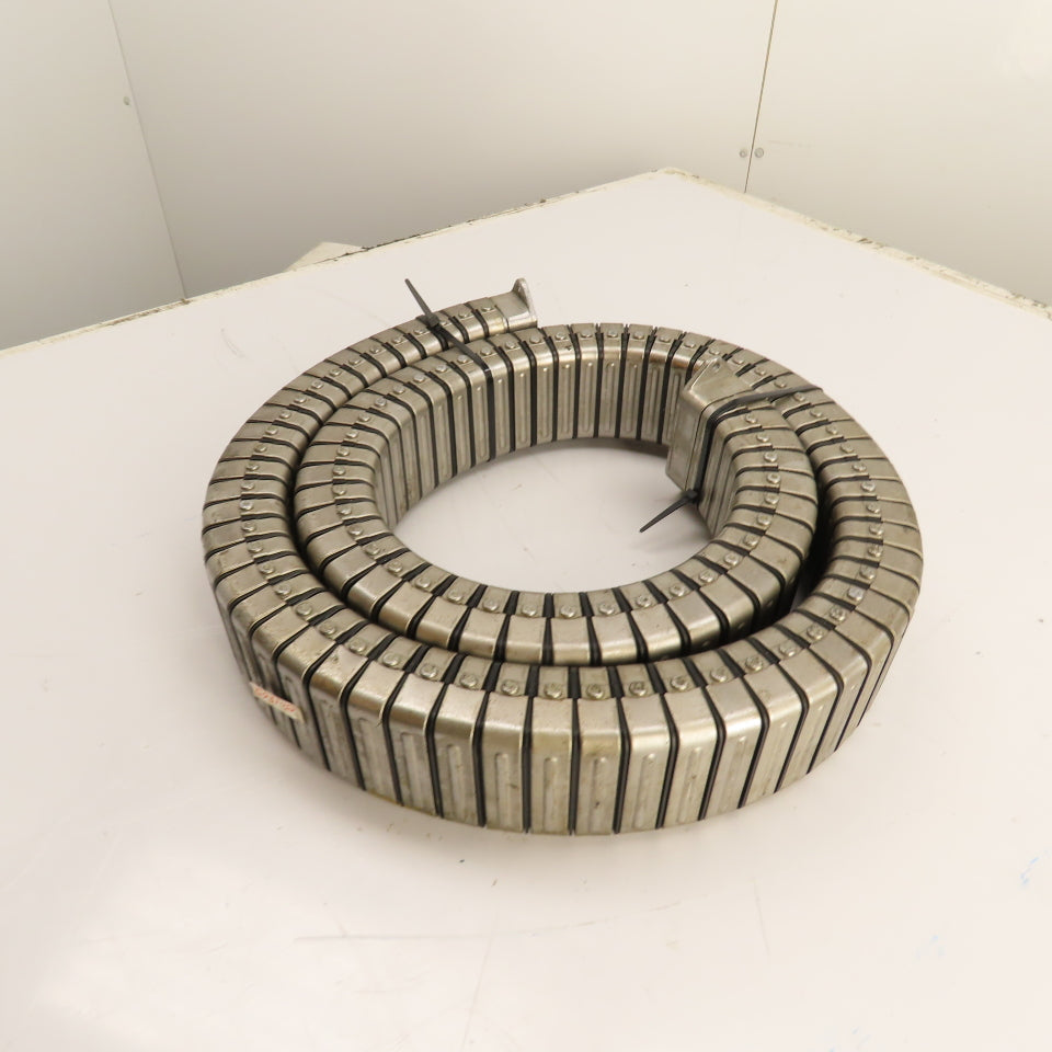 Kabelschlepp Enclosed Stainless Steel Cable Carrier Chain 6' L x 2.9" x 1.5" ID