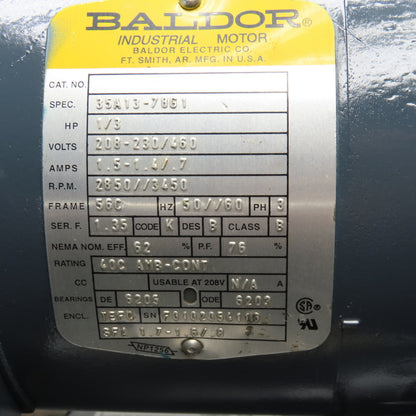 General Electric CD288AT 30Hp 240V Stab Wound DC Motor 1750RPM W/ Cooling
