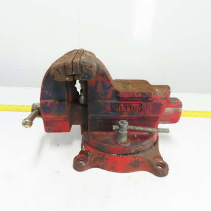 Wilton 656 Heavy Duty Bench Vise Swivel Base Made in USA 6" Jaw x 6" Open