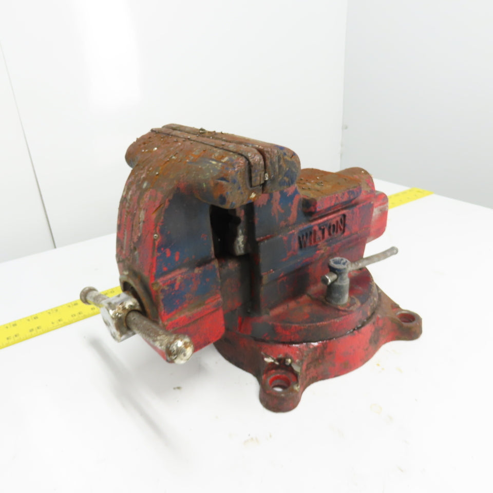 Wilton 656 Heavy Duty Bench Vise Swivel Base Made in USA 6" Jaw x 6" Open