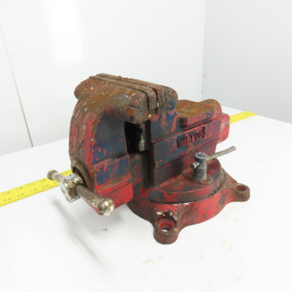 Wilton 656 Heavy Duty Bench Vise Swivel Base Made in USA 6" Jaw x 6" Open