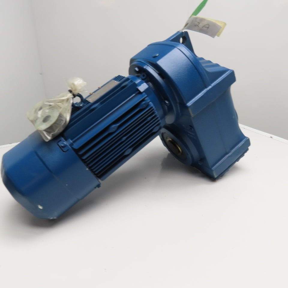 Sew FA77/GDRE100LC4BE5HR 14.06:1 Ratio 124RPM Gear Motor 5Hp 230/460V W/ Brake
