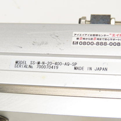IAI SS-M-N-400-AQ-SP 400mm Linear Travel 106V 100W Pick And Place Assembly