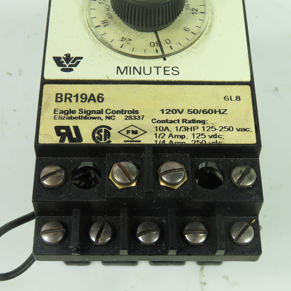 Eagle Signal Controls BR19A6 Time Delay Relay Timer 120V 50/60Hz