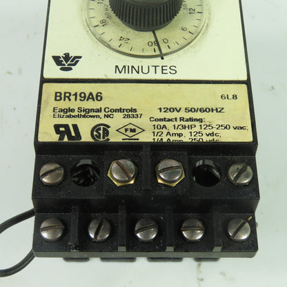 Eagle Signal Controls BR19A6 Time Delay Relay Timer 120V 50/60Hz