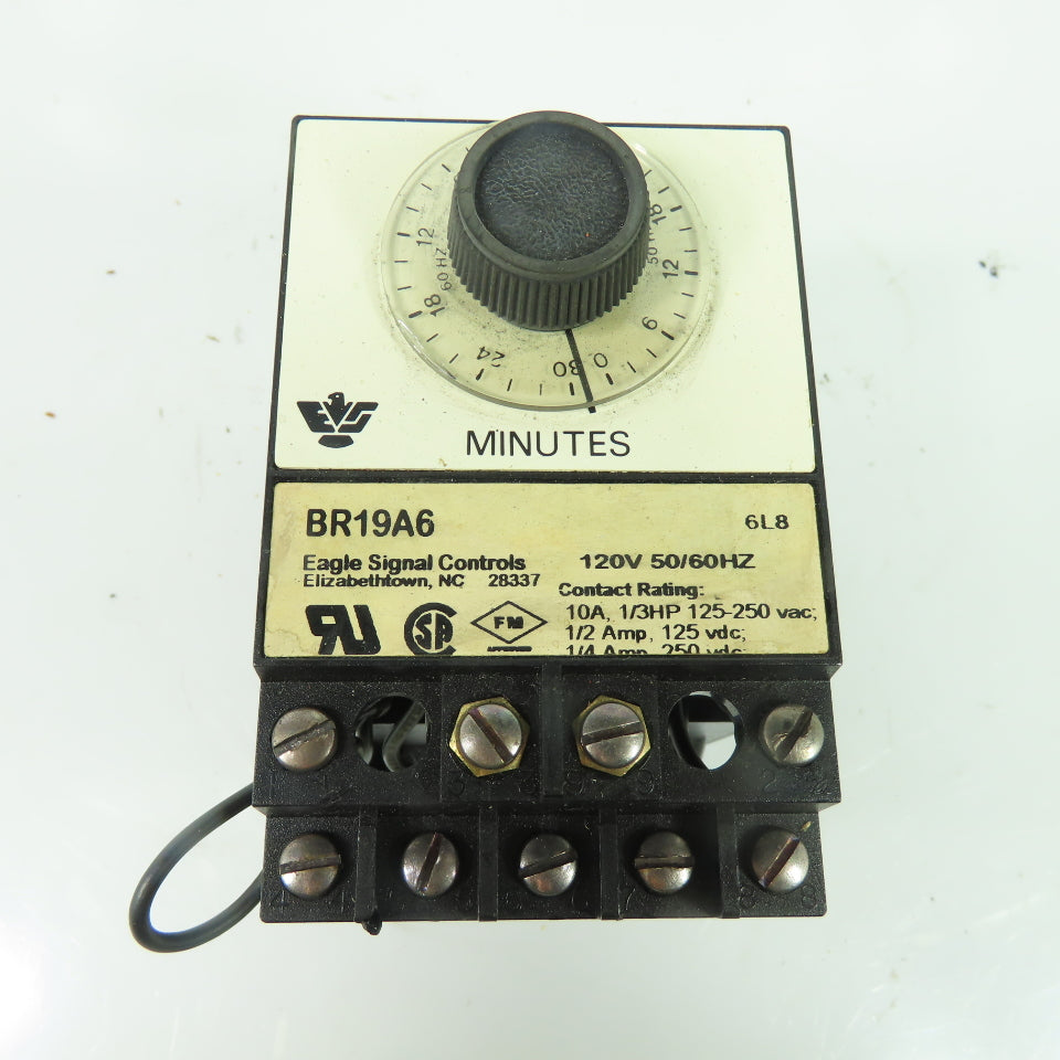 Eagle Signal Controls BR19A6 Time Delay Relay Timer 120V 50/60Hz