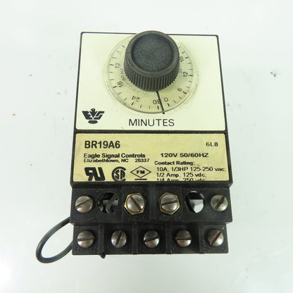 Eagle Signal Controls BR19A6 Time Delay Relay Timer 120V 50/60Hz