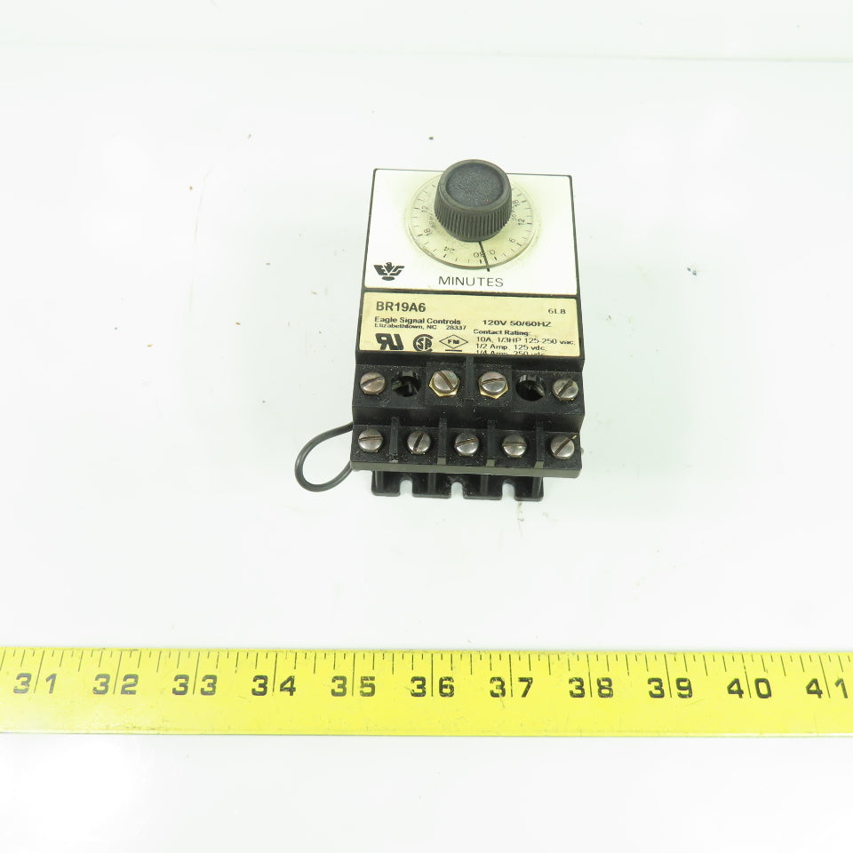 Eagle Signal Controls BR19A6 Time Delay Relay Timer 120V 50/60Hz