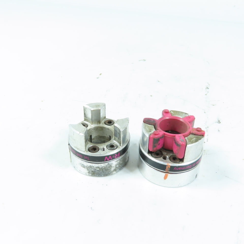 R+W 4280 EK6/20/A/14/20+CLAV Elastomer Jaw Aluminum Coupling 17mm x 20mm Bores