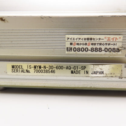 IAI IS-MYM-N-30-600-AQ-G1-SP 600mm Travel Linear Actuator Needs Motor