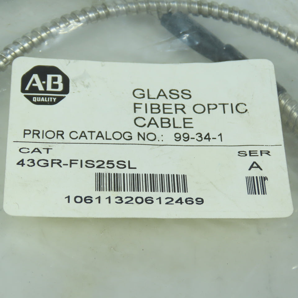 Allen-Bradley 43GR-FIS25SL Glass Fiber Optic Cable Metal Armor
