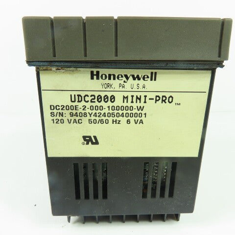 Honeywell DC200E-2-000-100000-W UDC2000 Mini-Pro Digital Process Controller 120V