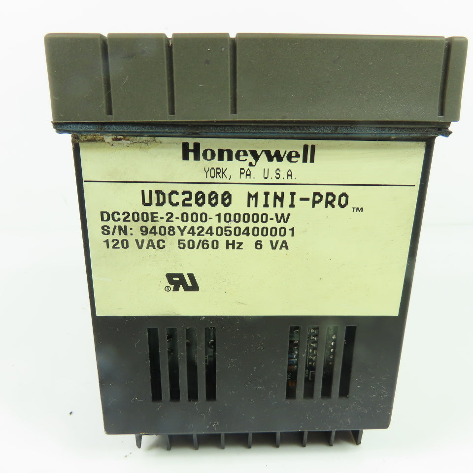 Honeywell DC200E-2-000-100000-W UDC2000 Mini-Pro Digital Process Controller 120V