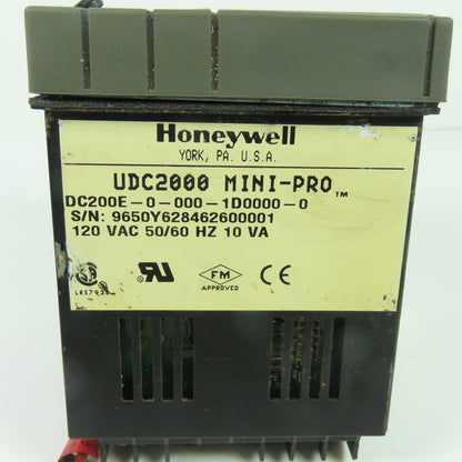Honeywell DC200E-0-000-1D0000-0 UDC2000 Mini-Pro Digital Process Controller 120V
