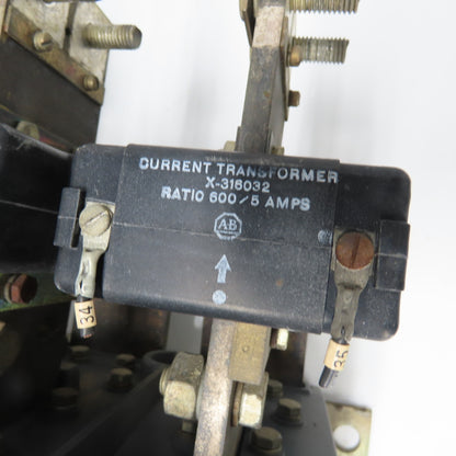 Allen-Bradley Heavy Duty Motor Starter Assembly Size 6-7 X-316032 Z-26636