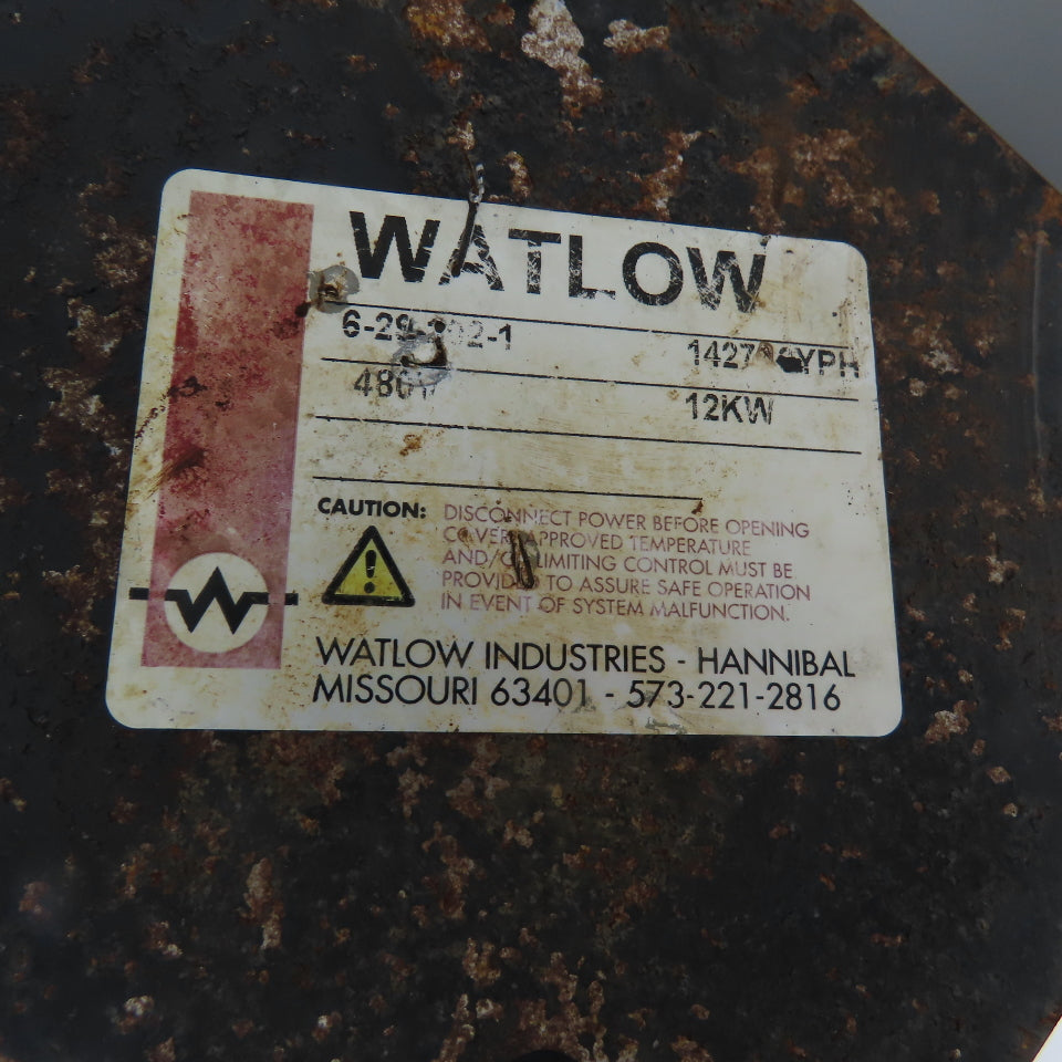 Watlow 6-29-*02-1 12KW 480V Oil Heater 8 Inch Flange From TempTek V10-21000
