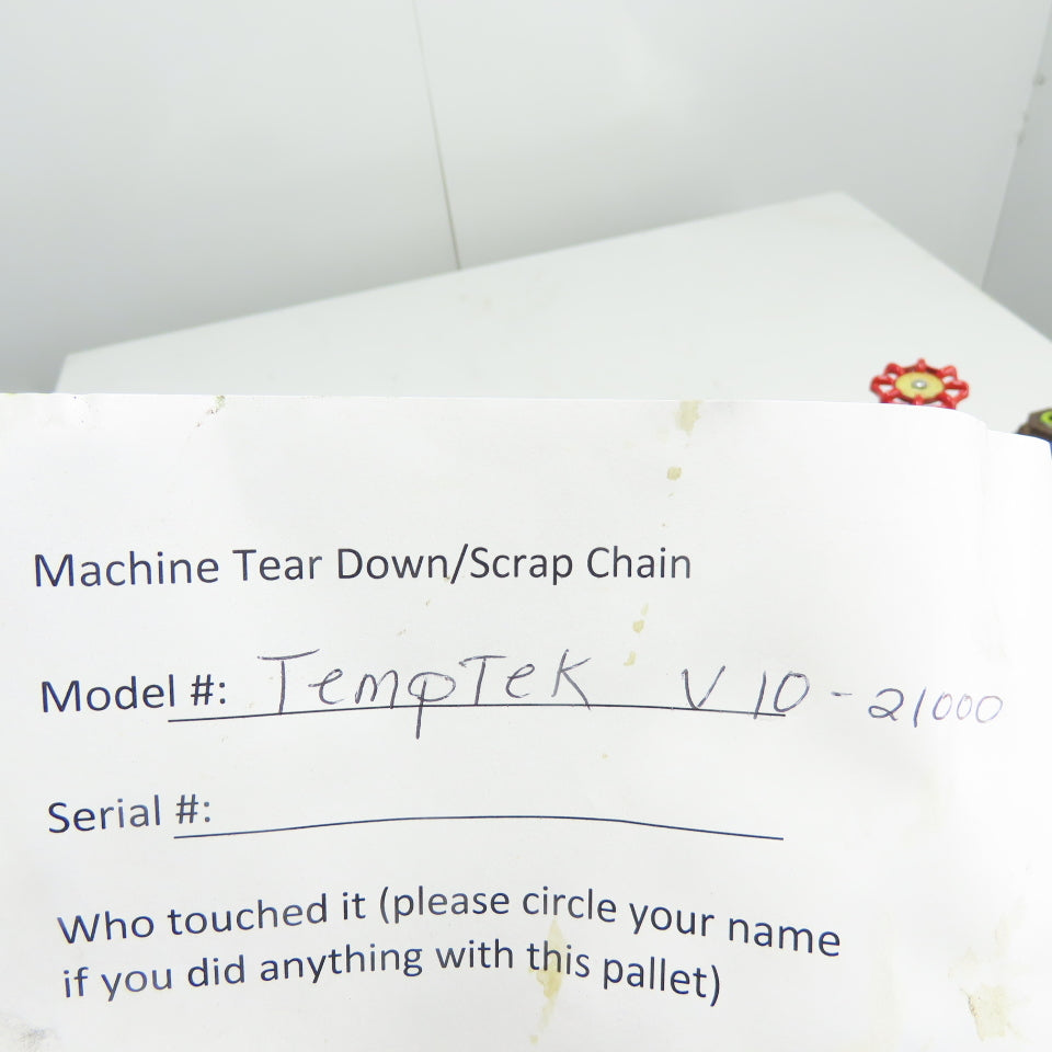 TempTEK V10-21000 3 Gallon Industrial Process Fluid Tank Reservoir w/ Valves