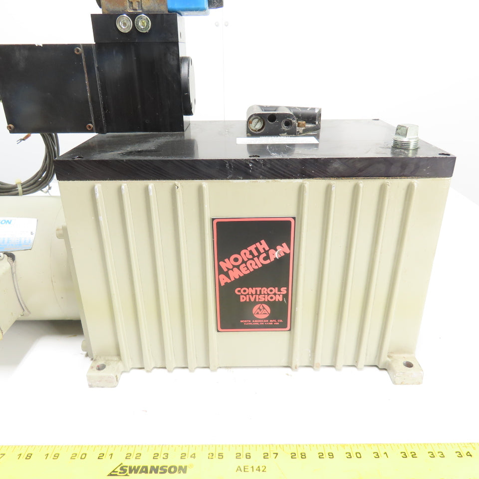 North American HEL150-T1-S 5Gal. 1/2HP 3PH Hydraulic Power Unit 5000psi 230/460V