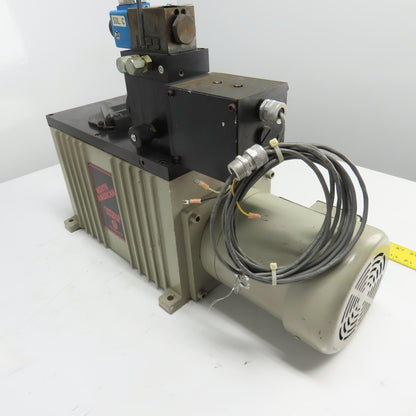 North American HEL150-T1-S 5Gal. 1/2HP 3PH Hydraulic Power Unit 5000psi 230/460V