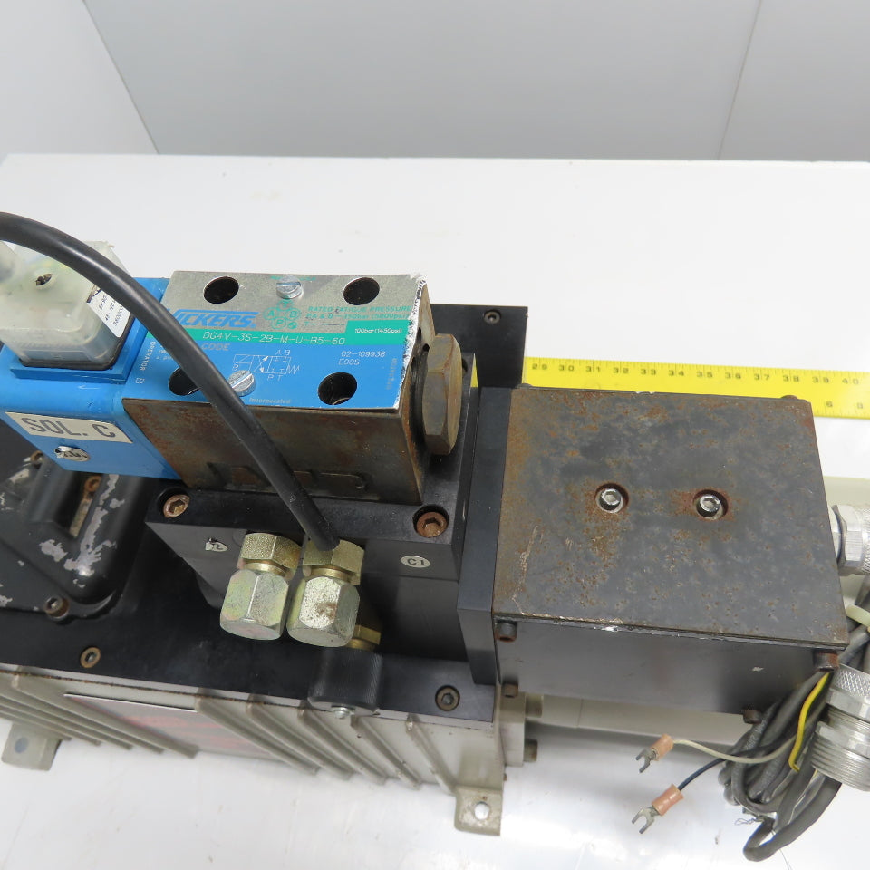 North American HEL150-T1-S 5Gal. 1/2HP 3PH Hydraulic Power Unit 5000psi 230/460V