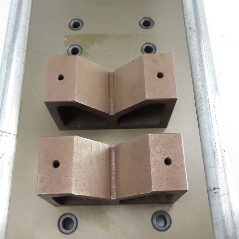 32" x 12" x 1" Thick Aluminum Fixture Setup Sliding Jig Fixture 23" Stroke