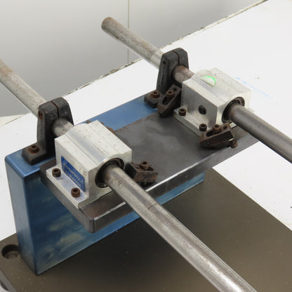 32" x 12" x 1" Thick Aluminum Fixture Setup Sliding Jig Fixture 23" Stroke