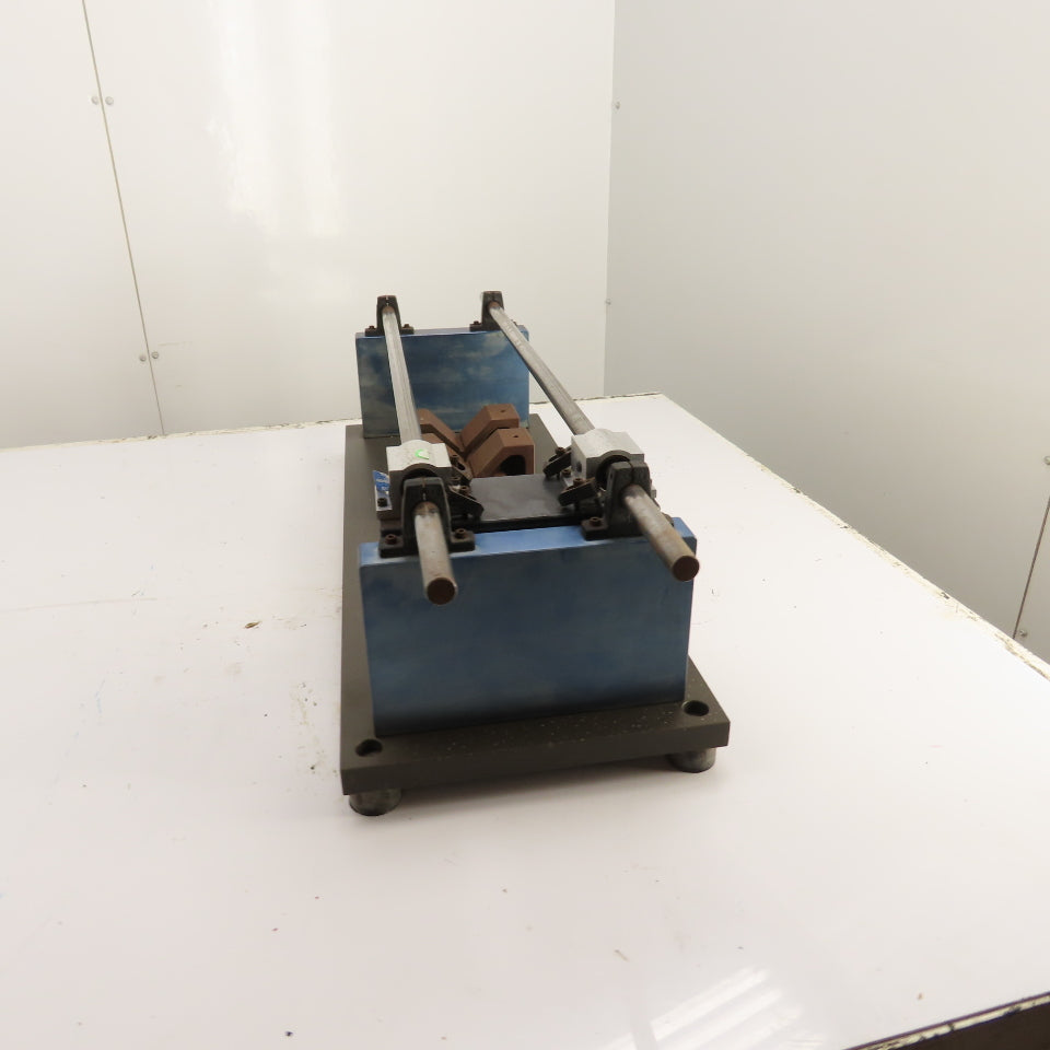 32" x 12" x 1" Thick Aluminum Fixture Setup Sliding Jig Fixture 23" Stroke