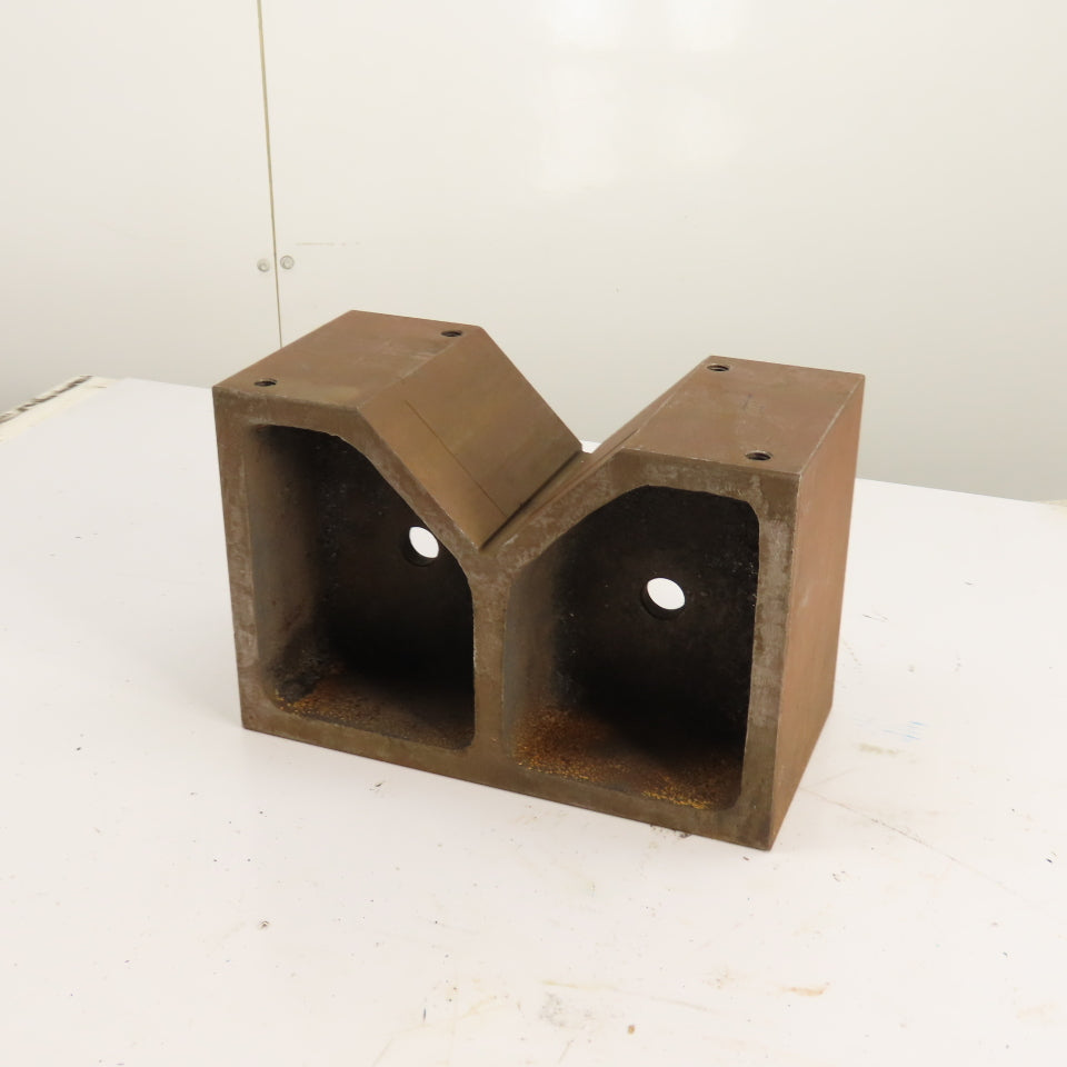 Heavy Duty Cast Iron V-Block Machinist Setup Fixture 11.75" x 5.75" x 7-7/8" H