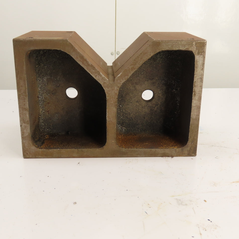Heavy Duty Cast Iron V-Block Machinist Setup Fixture 11.75" x 5.75" x 7-7/8" H