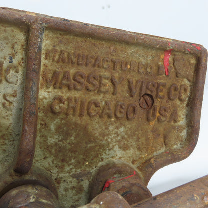 Massey Vise Co. NO. 200 10" Jaw Rapid Acting Woodworkers Vise Vintage USA