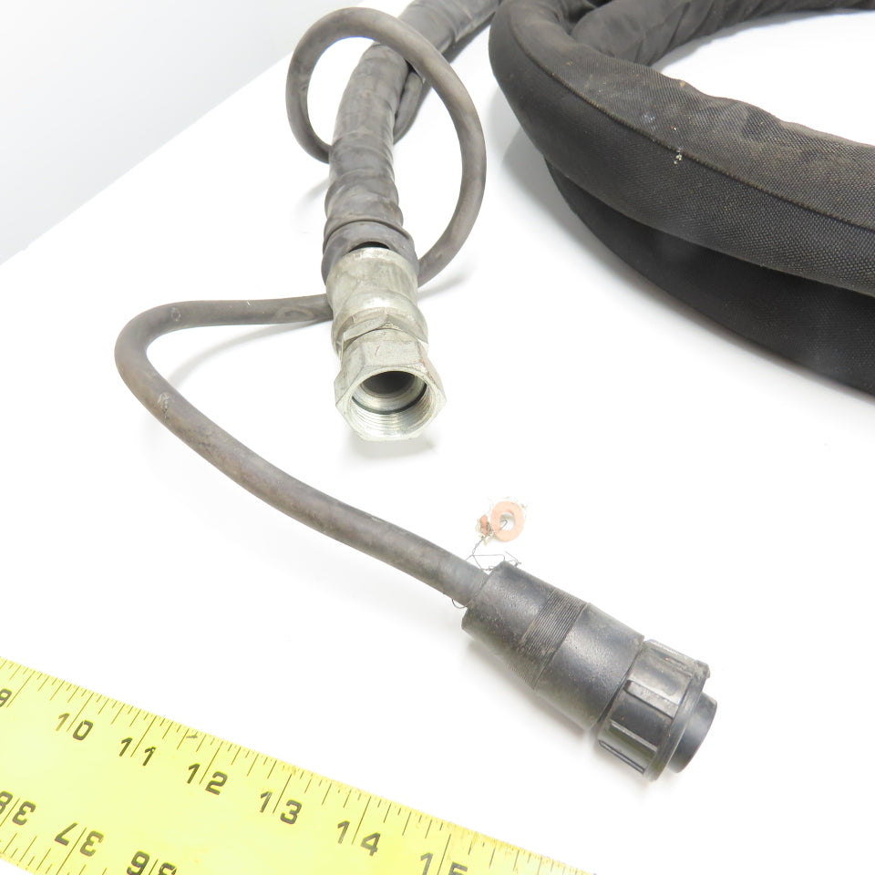Cold Jet Dry Ice Blasting Applicator Hose with Control Cable 22' Long