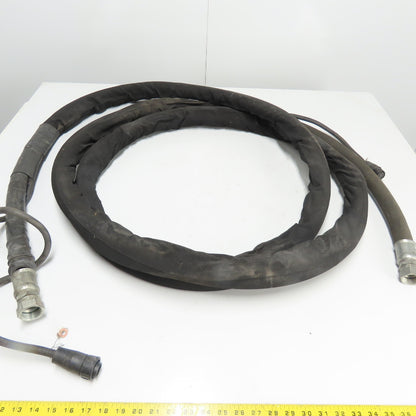 Cold Jet Dry Ice Blasting Applicator Hose with Control Cable 22' Long
