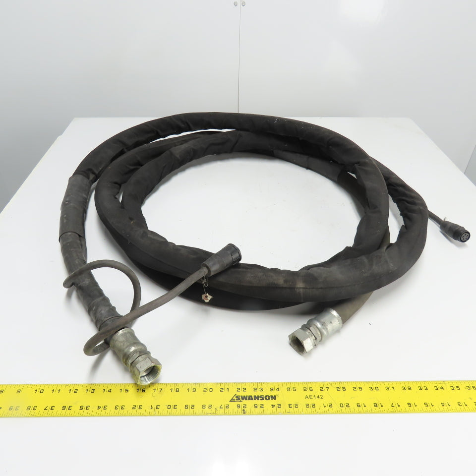 Cold Jet Dry Ice Blasting Applicator Hose with Control Cable 22' Long