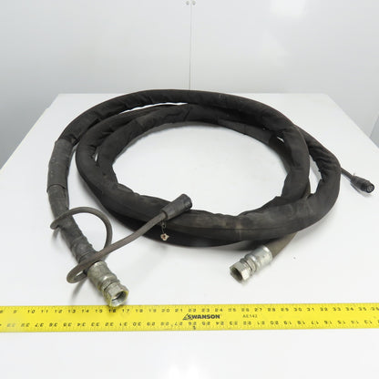 Cold Jet Dry Ice Blasting Applicator Hose with Control Cable 22' Long
