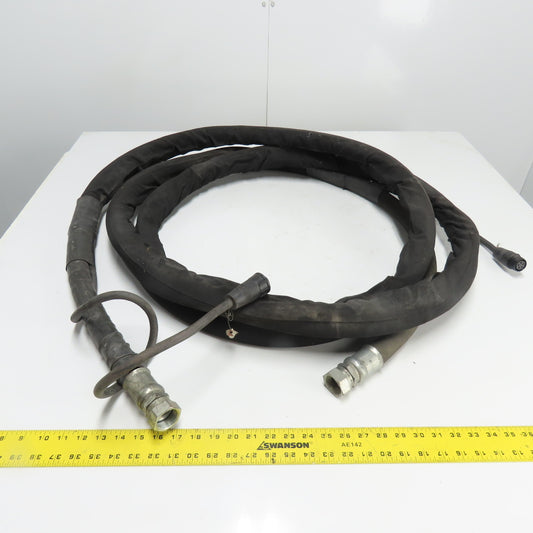 Cold Jet Dry Ice Blasting Applicator Hose with Control Cable 22' Long