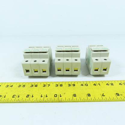 Littelfuse LPSC CH (2) 3-Pole (1) 2-Pole Class CC Fuse Holder 600V 30A DIN Rail