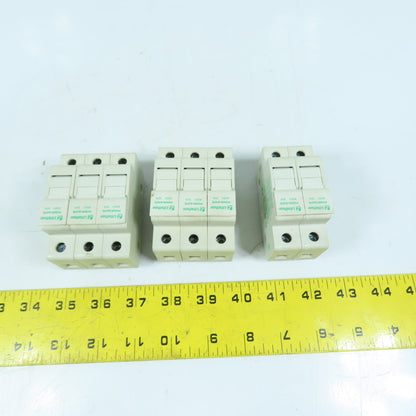 Littelfuse LPSC CH (2) 3-Pole (1) 2-Pole Class CC Fuse Holder 600V 30A DIN Rail