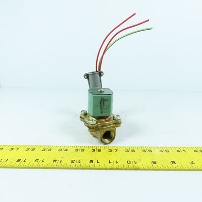 ASCO 8210G002E Red-Hat II Solenoid Valve 1/2" NPT 120VAC 5-200 PSI