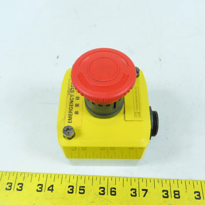 Telemecanique XALK178 Emergency Stop Station 40mm Mushroom Head Red/Yellow