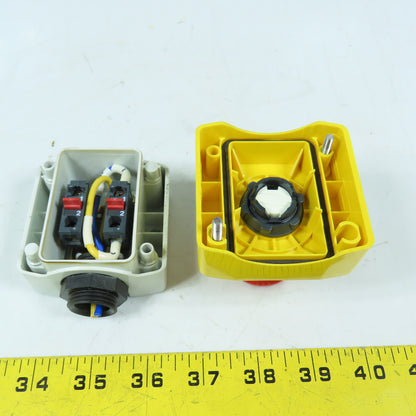 Telemecanique XALK178 Emergency Stop Station 40mm Mushroom Head Red/Yellow