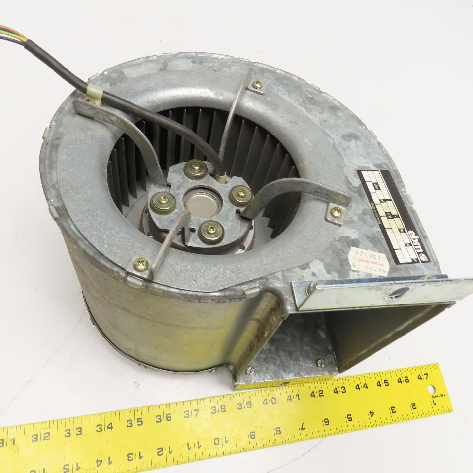 EBM D4E160-DA01-08 220V 1100RPM 3Ph 50/60Hz Centrifugal Blower