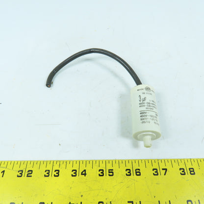 Ducati Energia 416.10.03.64 16.10.03 3uF 450VAC Motor Run Capacitor Stud Mount