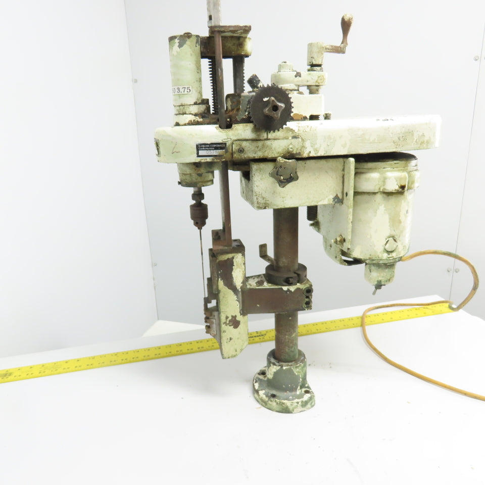 Leblanc 0578 Vintage Industrial Bench Drill Press 115V 1Ph Tested