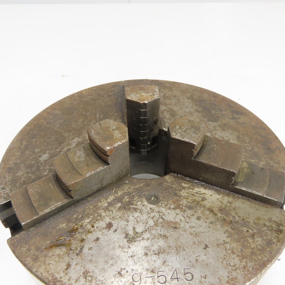 Kitagawa 9-545 3-Jaw Center Through Hole Lathe Chuck 9" OD