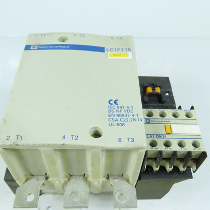 Telemecanique LC1F115 3-Pole Contactor 115A 600V Coil 380-480VAC