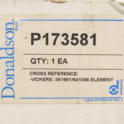 Donaldson P173581 Hydraulic Filter Cartridge
