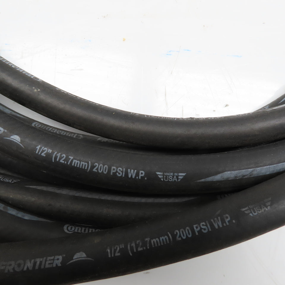 Continental Frontier 1/2" 200 PSI W.P. Rubber Air Hose 37' Long