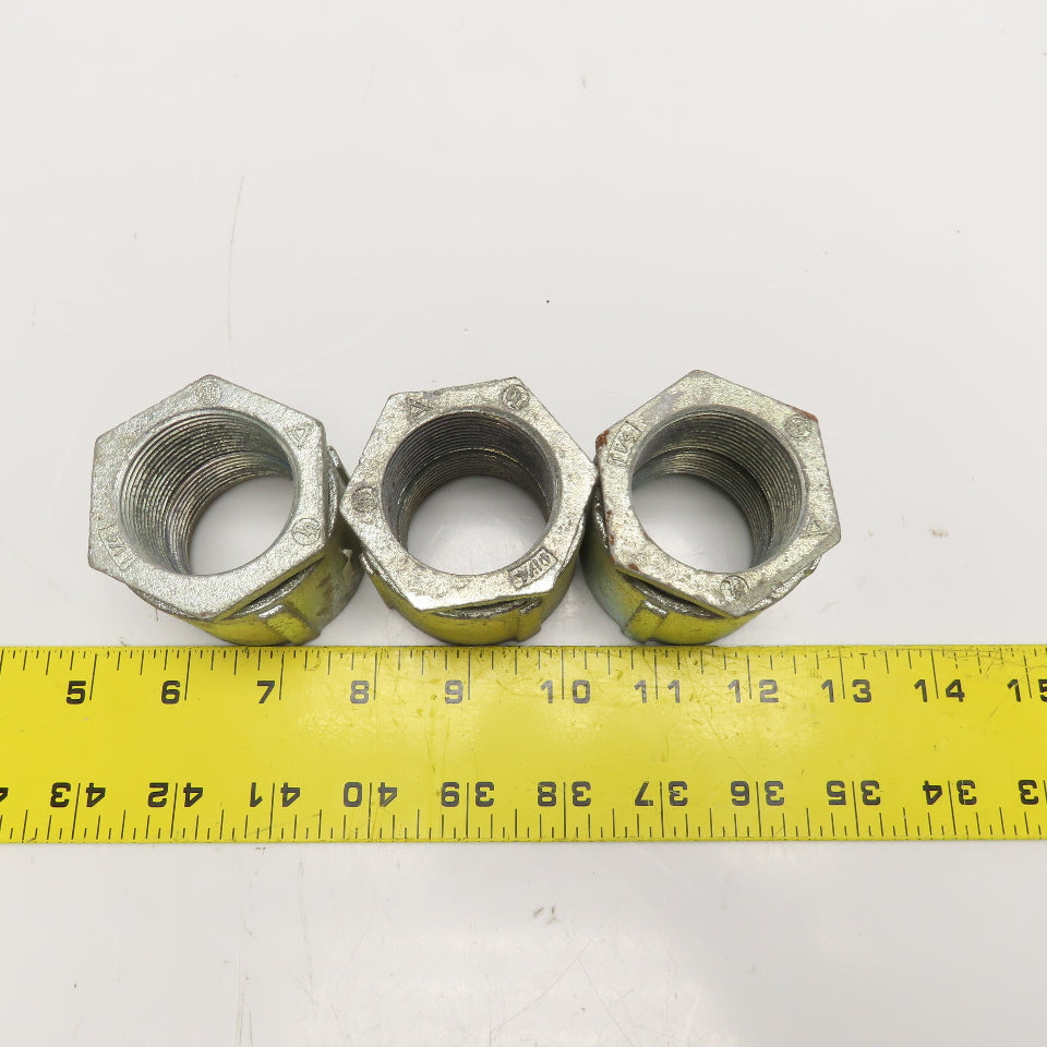 Appleton 1-1/4" IMC Rigid Conduit Hub Electroplated Zinc Lot Of 3
