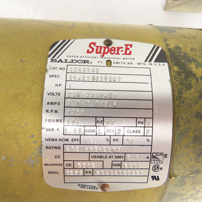 Dayton 4Z010D 1HP Speed Reducer Gear Motor 30:1 Ratio 58 RPM 208-230/460V 3Ph